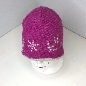 Columbia, Youth, purple/grey knit beanie OSFA.